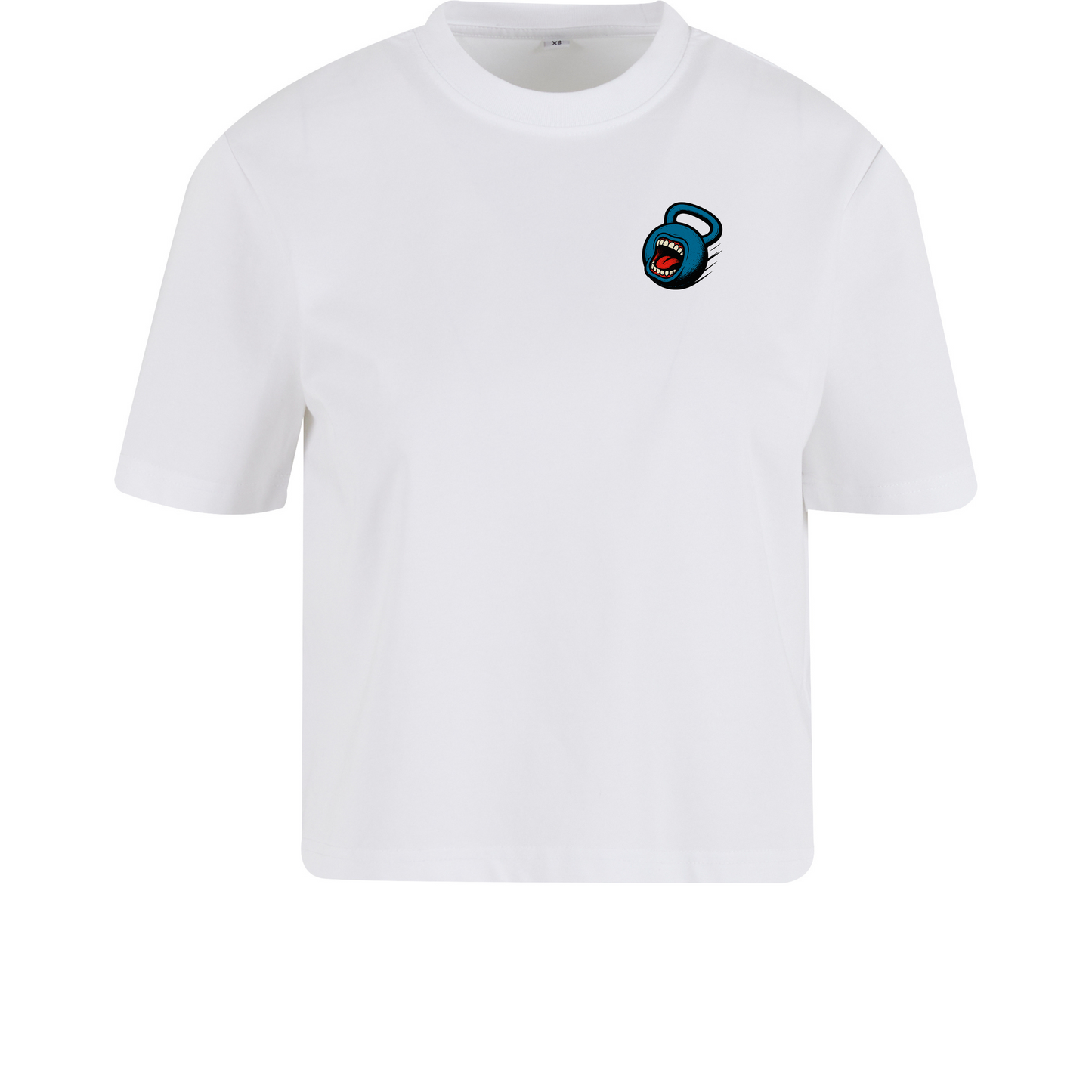 'SCREAMING BELL' PERFORMANCE CROP - WHITE