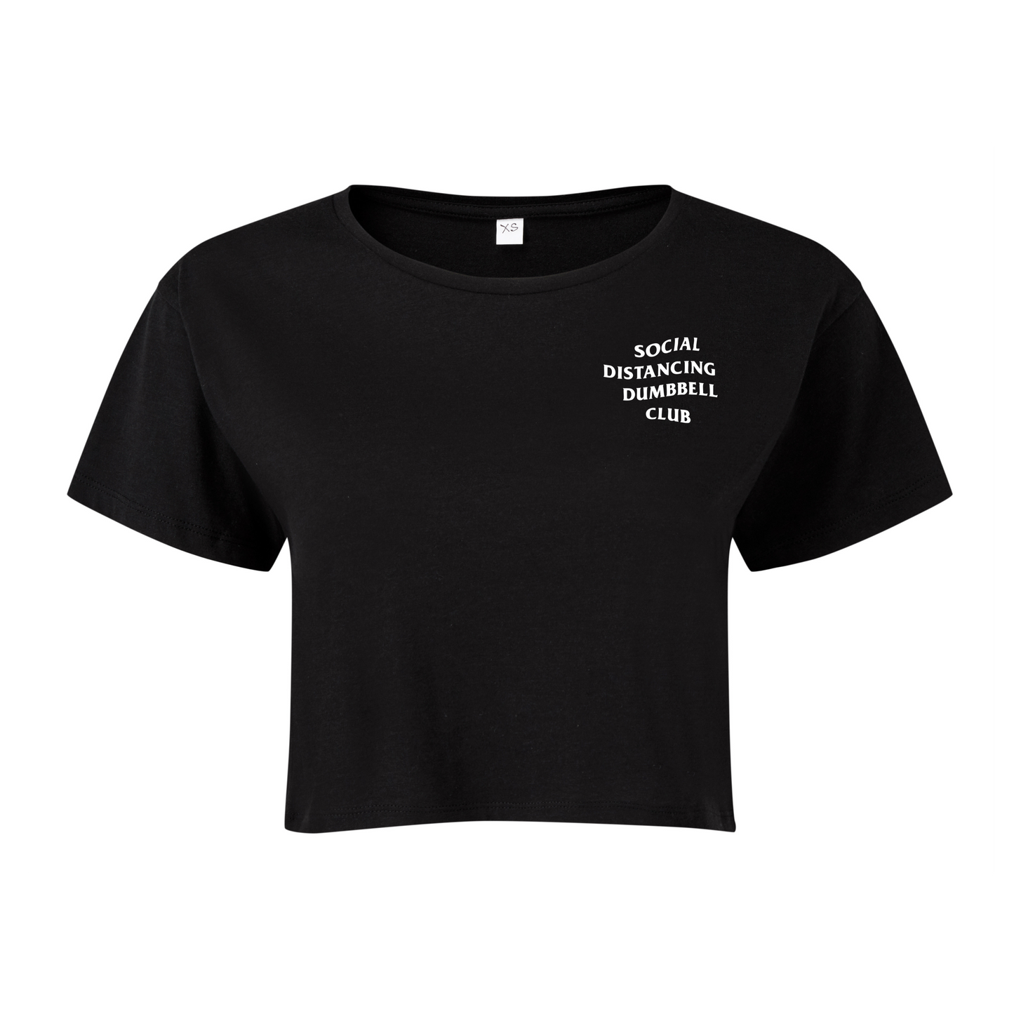 'SDDC' CROPPED TEE - BLACK