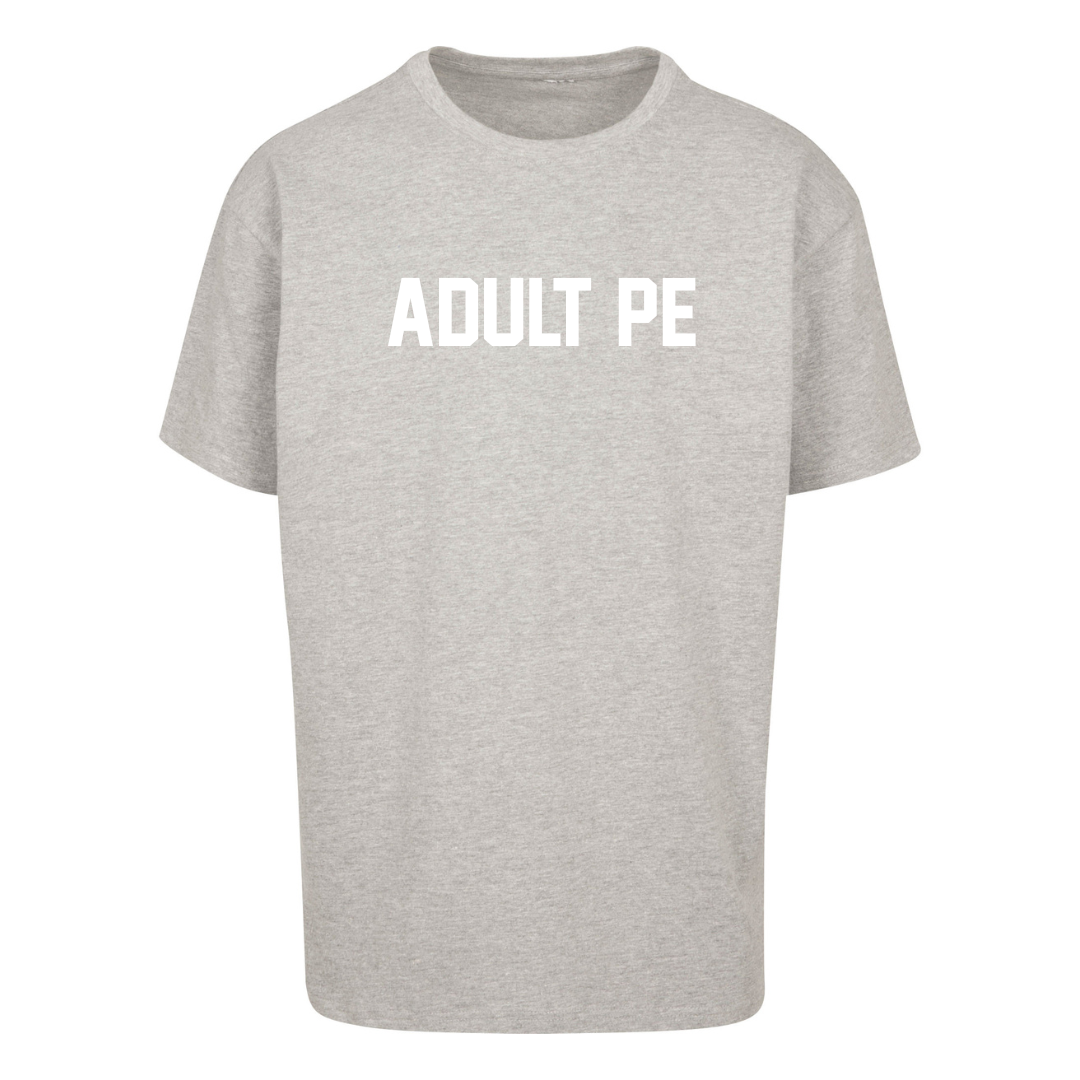 'OG ADULT PE'- OVERSIZED HEAVY TEE GREY