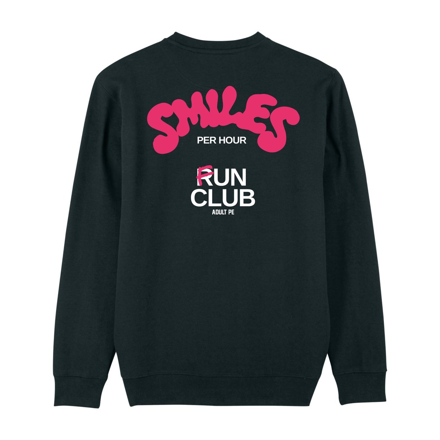 'SMILES PER HOUR FUN CLUB' HEAVYWEIGHT SWEATSHIRT - BLACK
