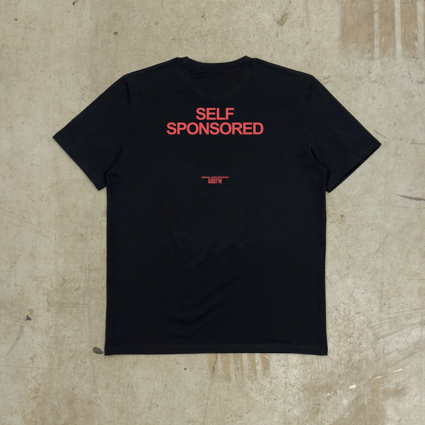 'Self Sponsored' Black Heavy Tee - Womens