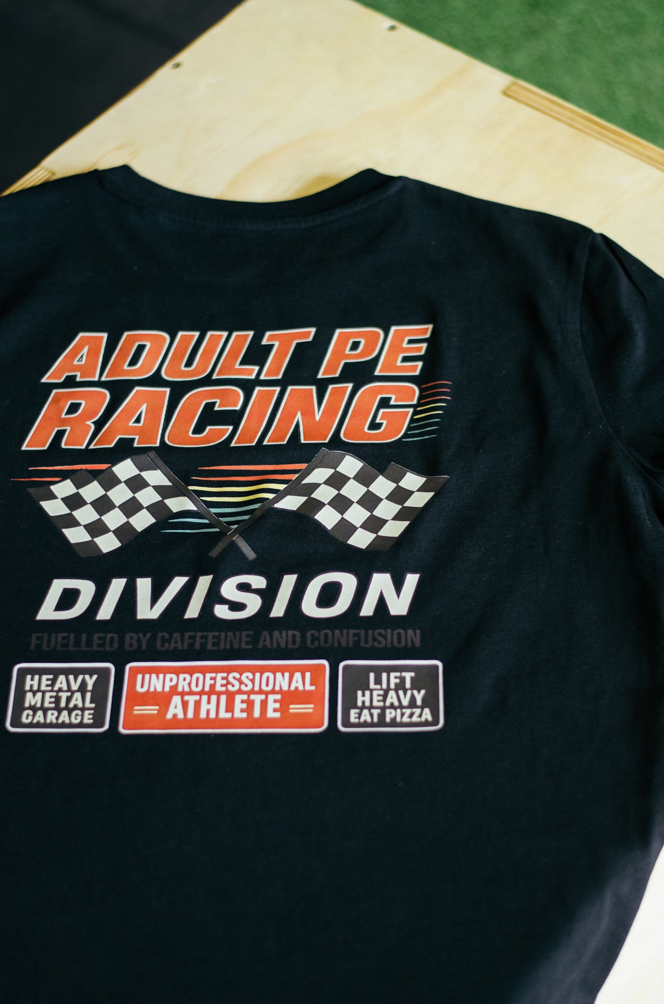 Adult PE Racing Division Lightweight Tee - Black