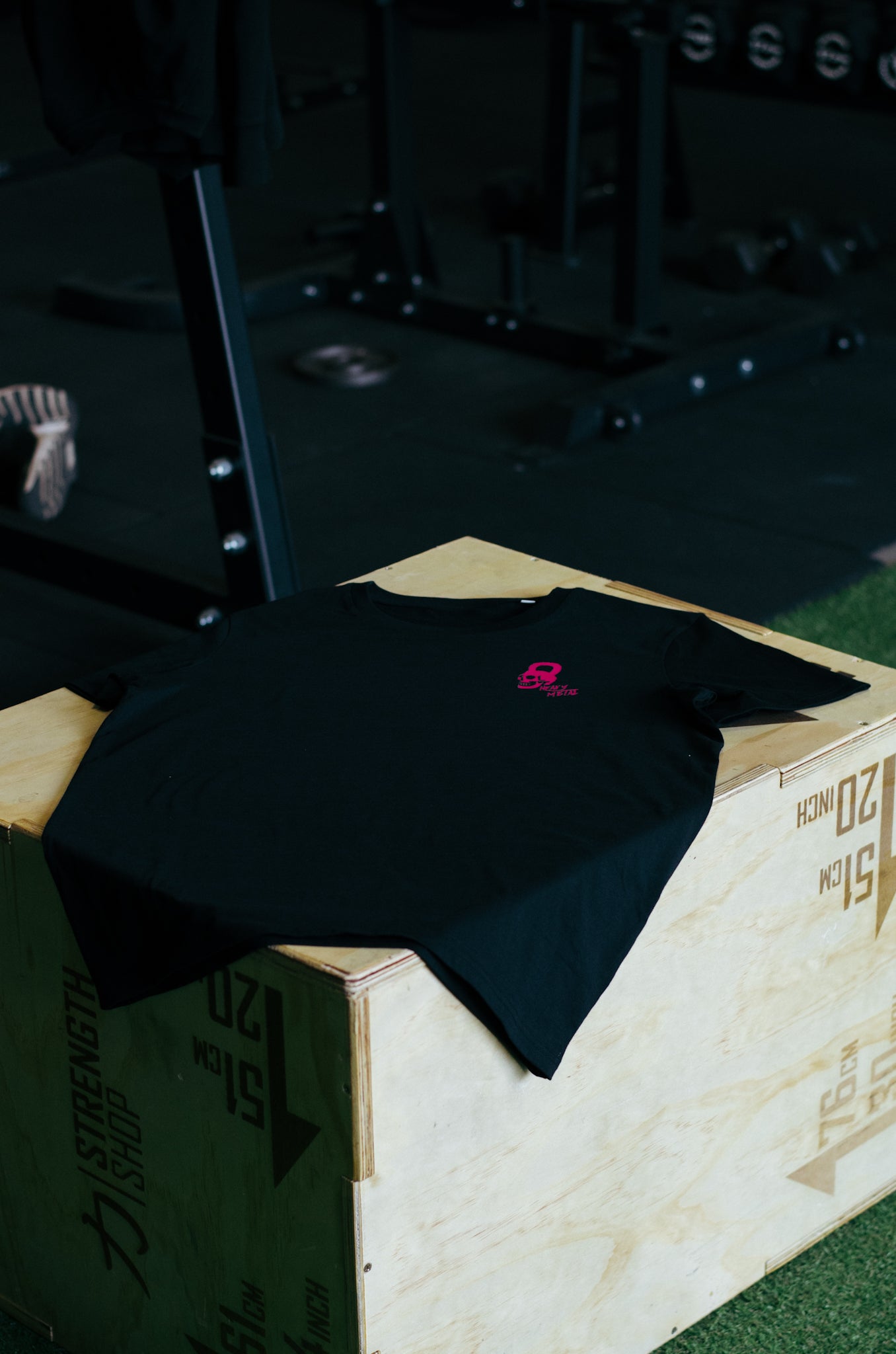 Pink Heavy Metal Lightweight Tee - Black