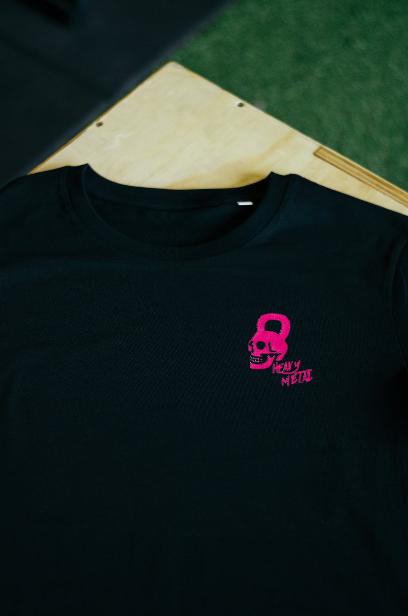 Pink Heavy Metal Lightweight Tee - Black