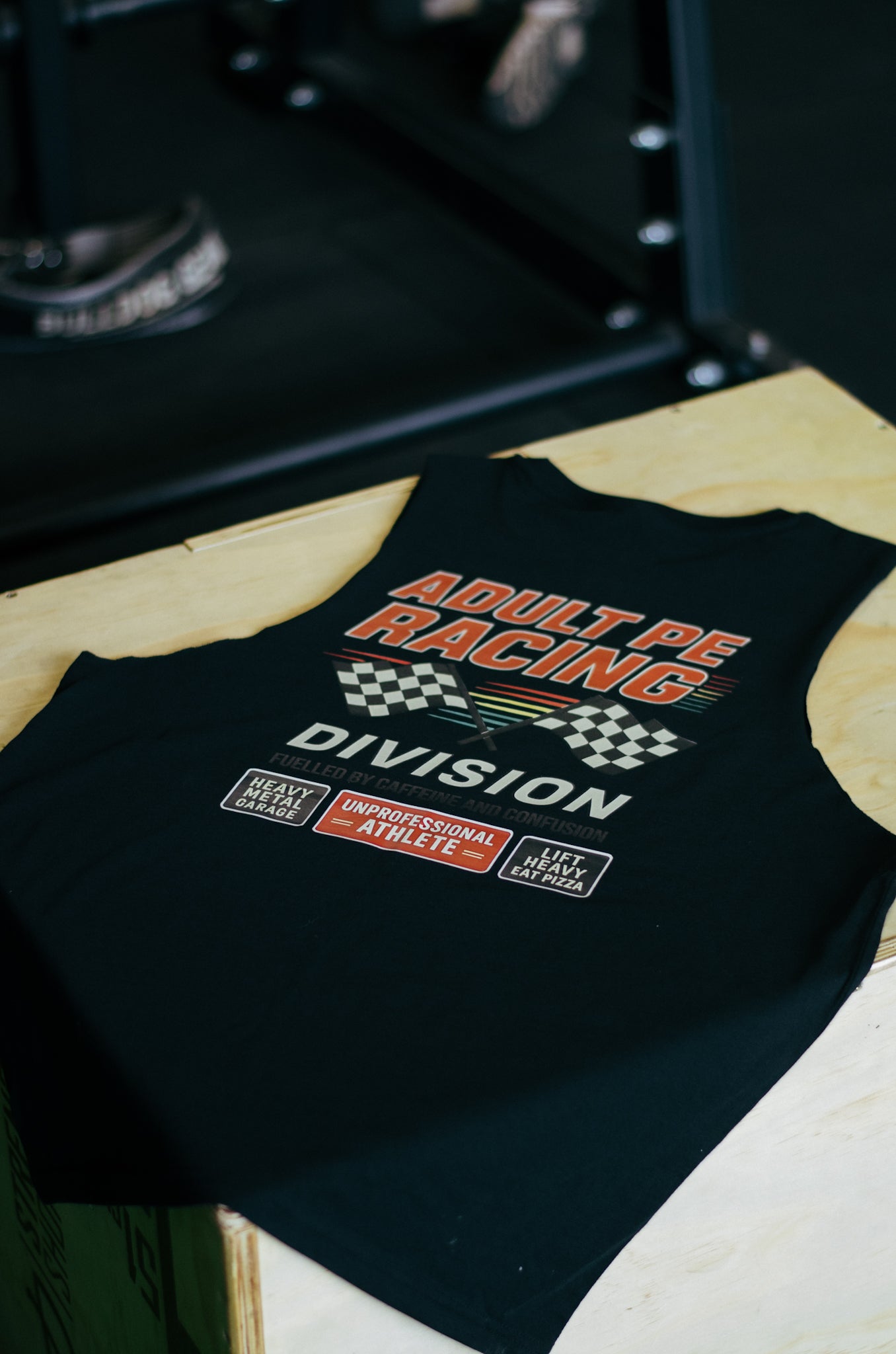 Adult PE Racing Division Lightweight Cut Off - Black