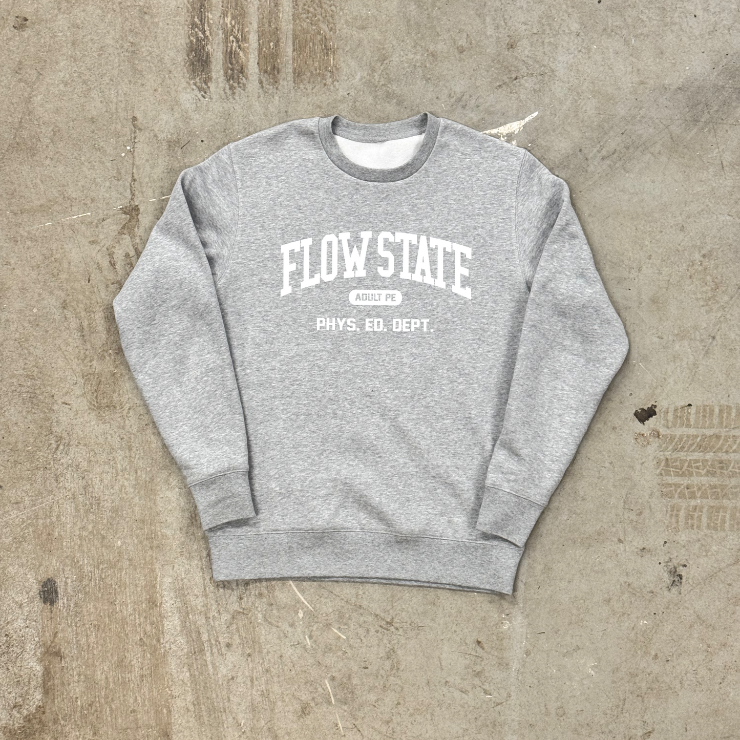 'FLOW STATE' Grey Sweatshirt - Womens