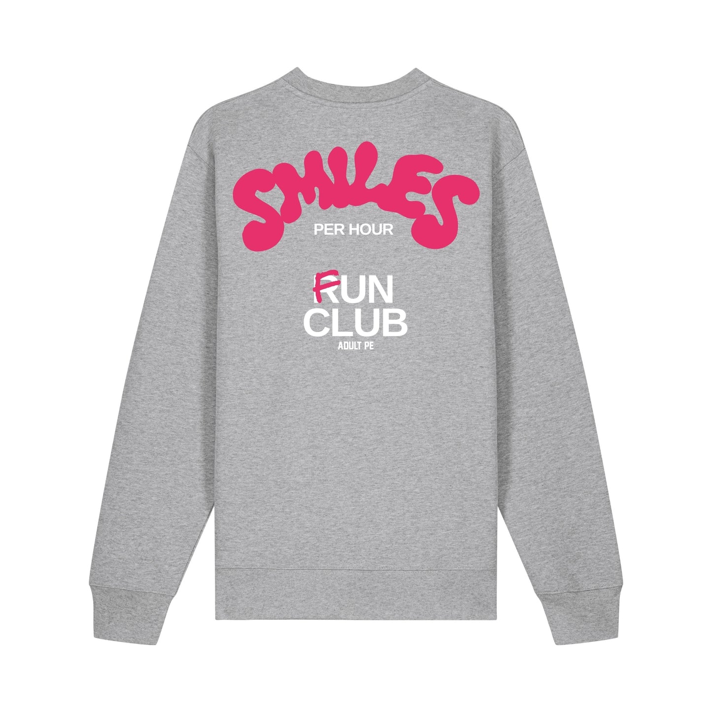 'SMILES PER HOUR FUN CLUB' HEAVYWEIGHT SWEATSHIRT - GREY