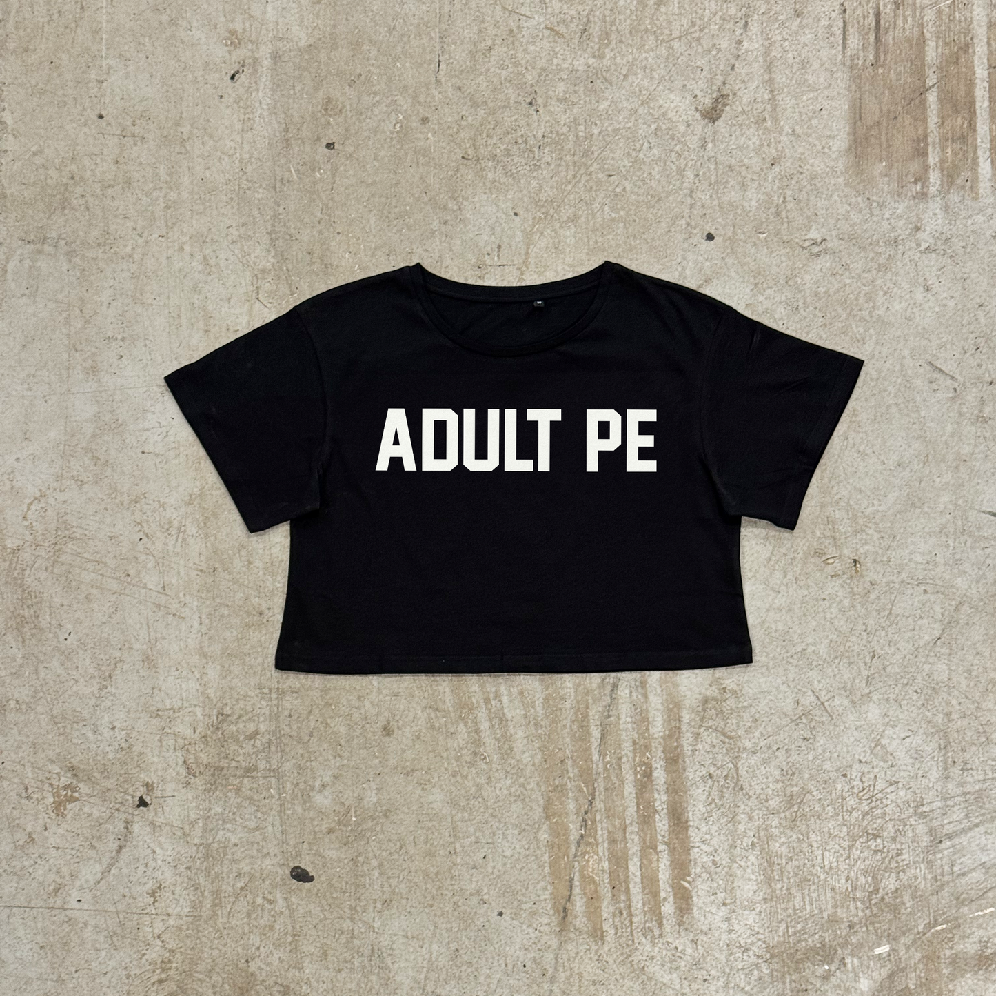 'OG ADULT PE' - BLACK CROP
