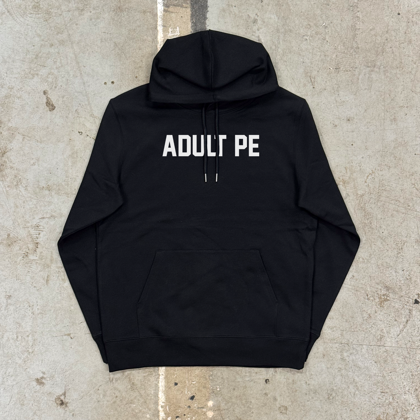 'OG' WHITE WARM UP HOOD - BLACK