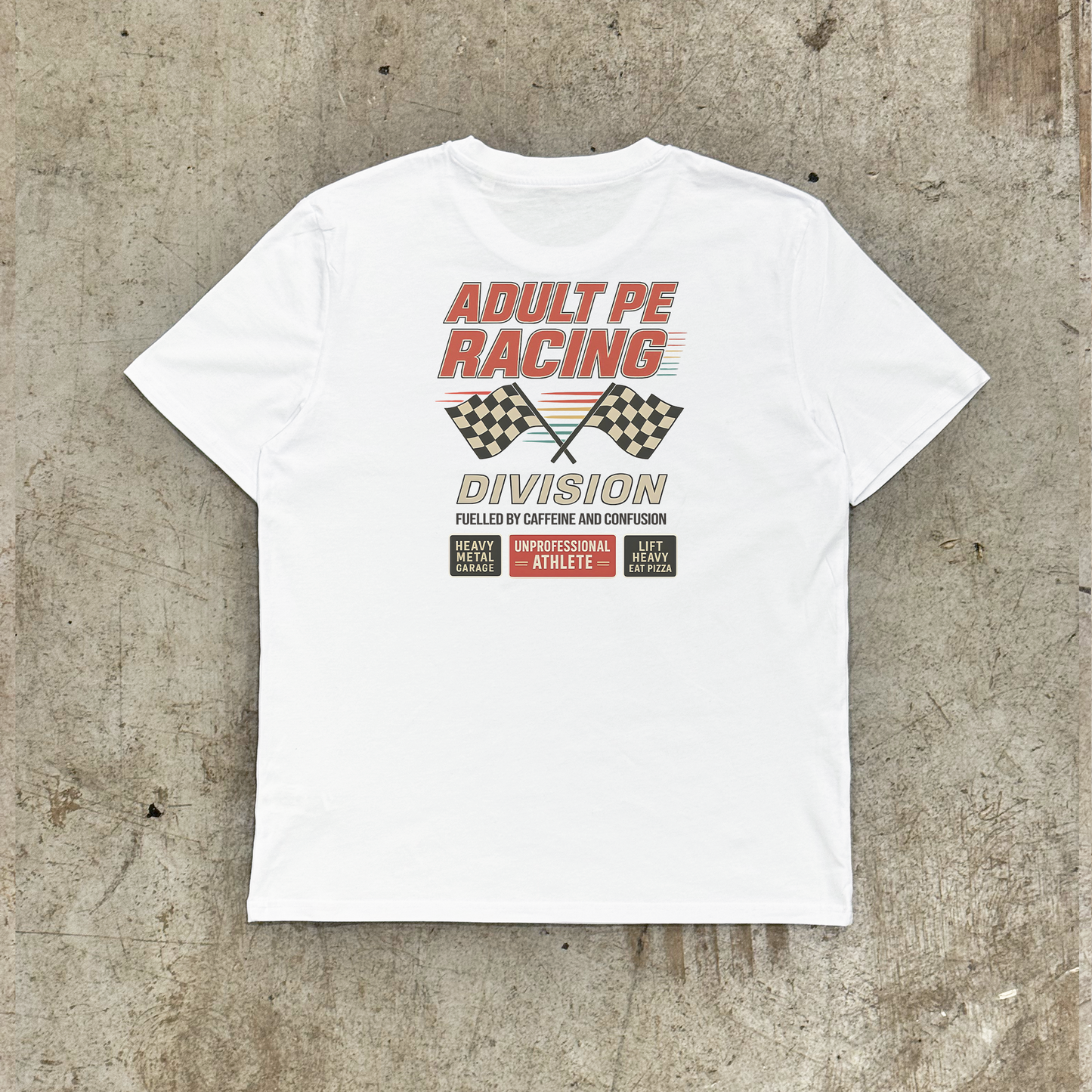 'RACING DIVISION'- WHITE TEE