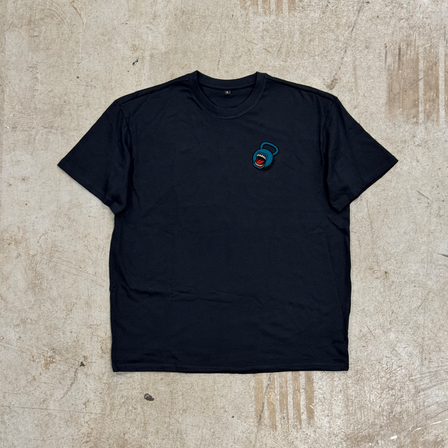 'SCREAMING BELL' OVERSIZED TEE - BLACK