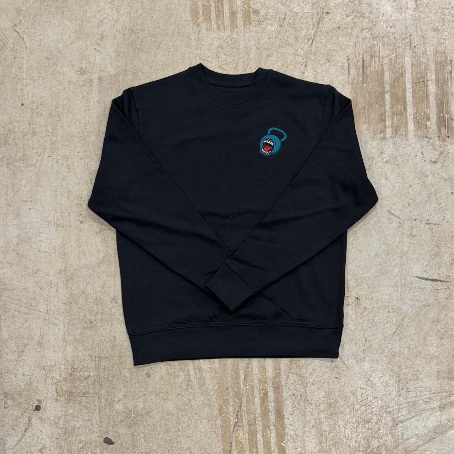 'SCREAMING BELL' HEAVYWEIGHT SWEATSHIRT - BLACK