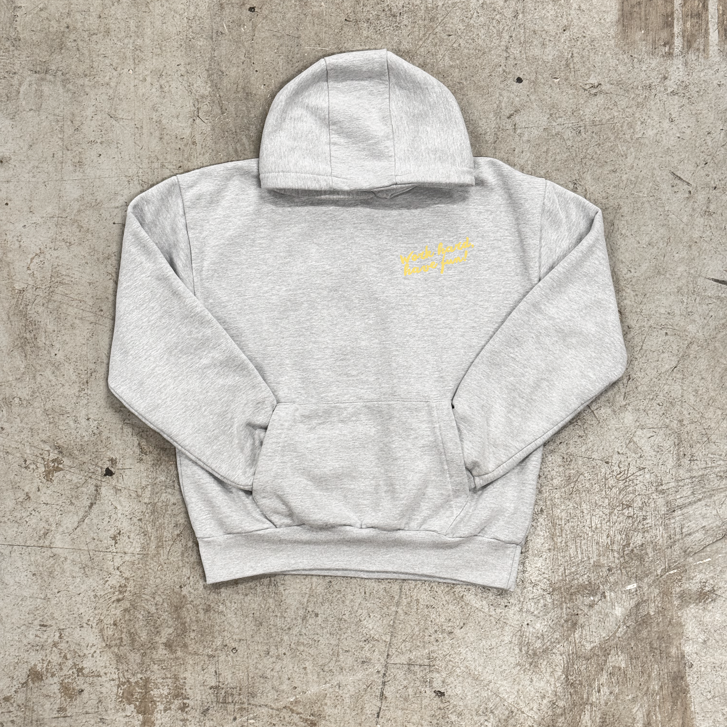 'SUFFERING ISN'T MANDATORY' HEAVYWEIGHT HOOD - GREY