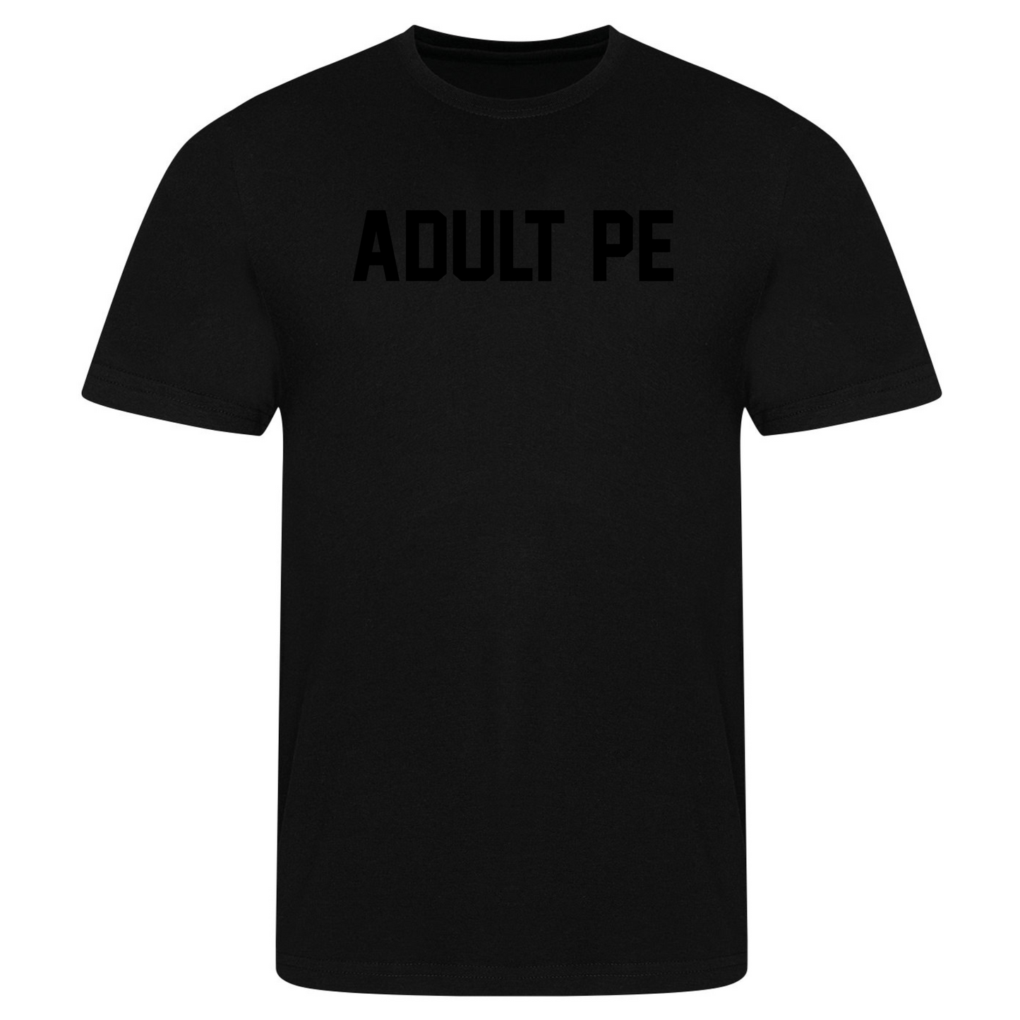 'ADULT PE' STEALTH TRAINING TEE - BLACK