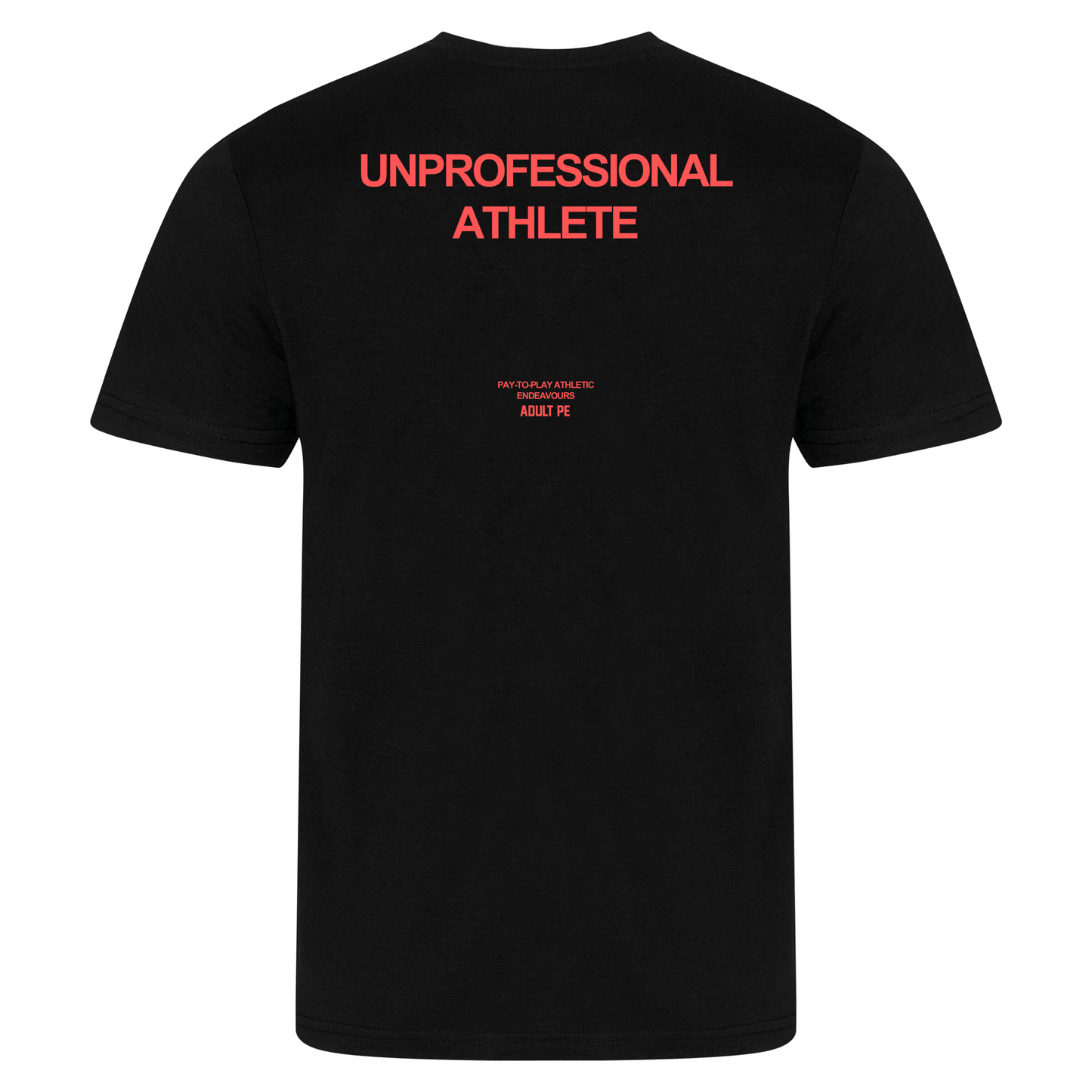 'UNPROFESSIONAL ATHLETE' TRAINING TEE - BLACK
