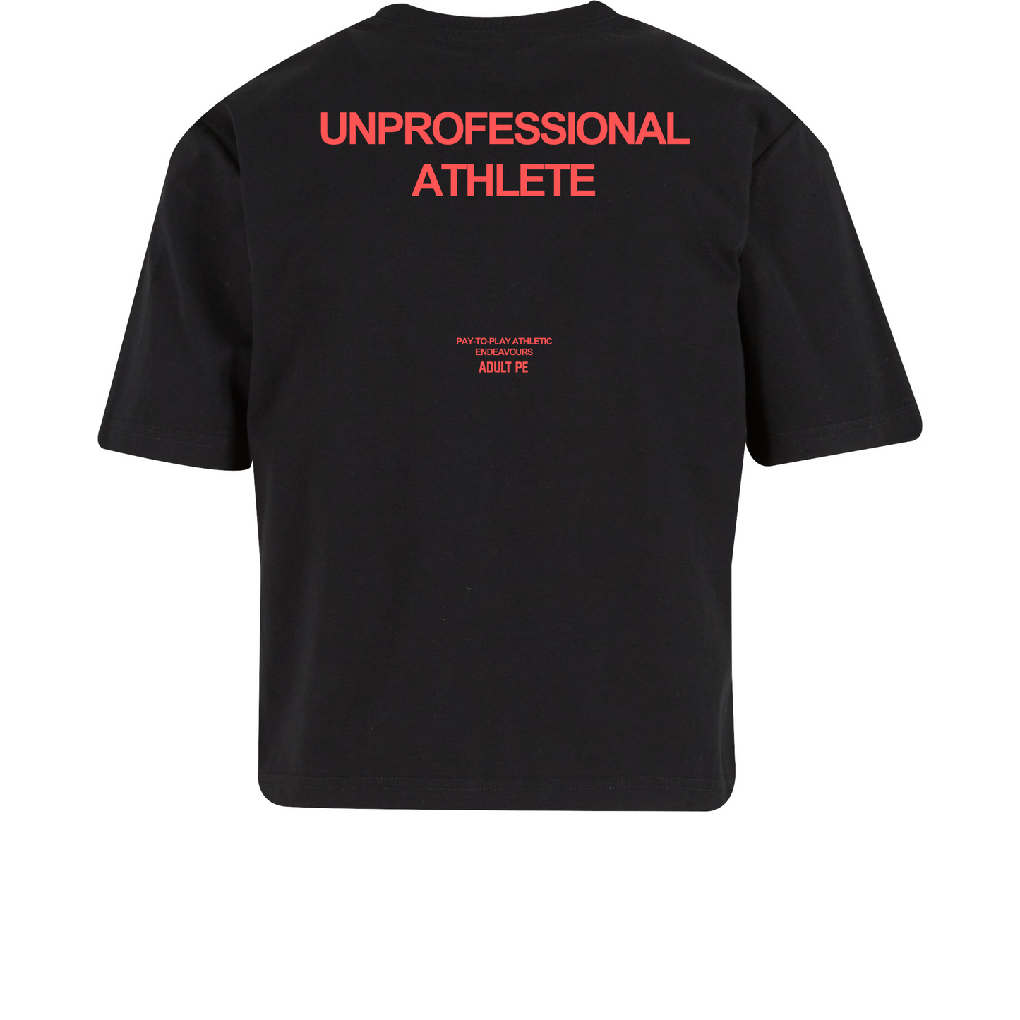 'UNPROFESSIONAL ATHLETE' PERFORMANCE CROP - BLACK