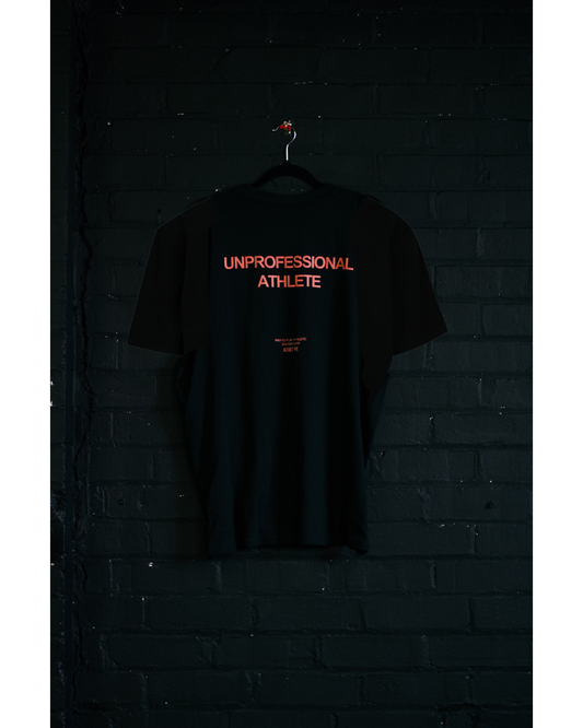 'UNPROFESSIONAL ATHLETE' OVERSIZED TEE - BLACK