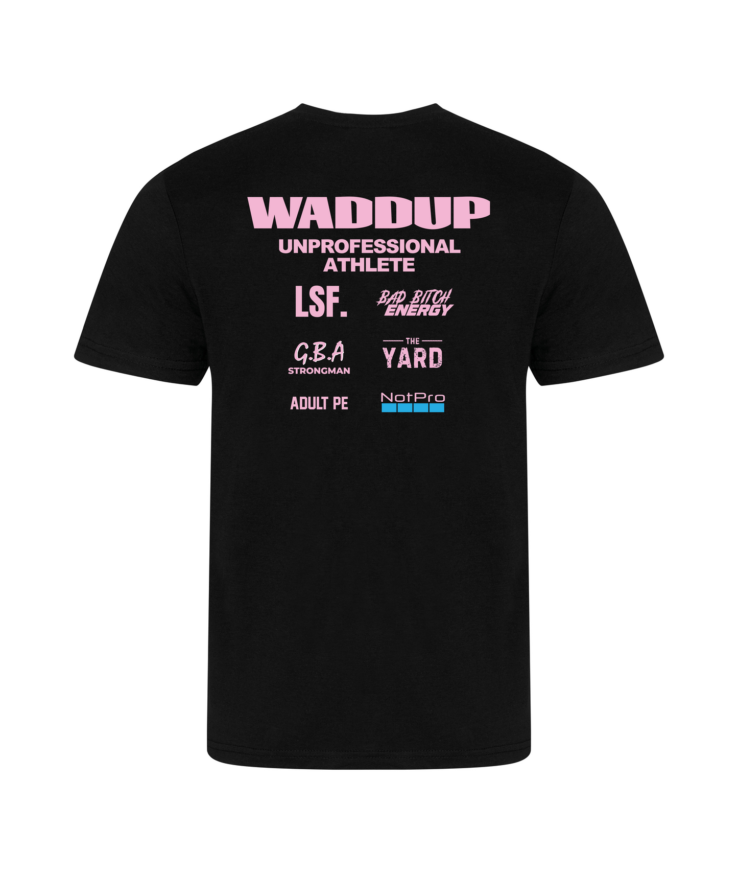WADDUP WORLDS TRAINING TEE - BLACK