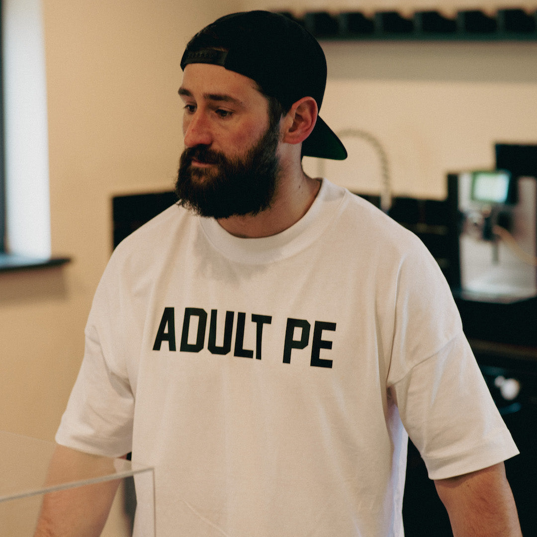'ADULT PE'- OVERSIZED, HIGH COLLAR TEE
