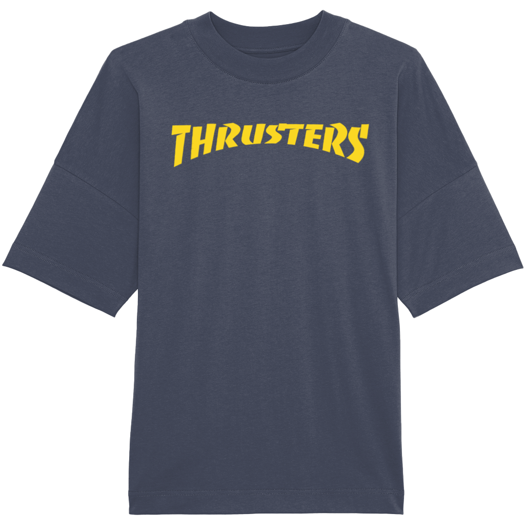 'THRUSTERS'- OVERSIZED, HIGH COLLAR TEE