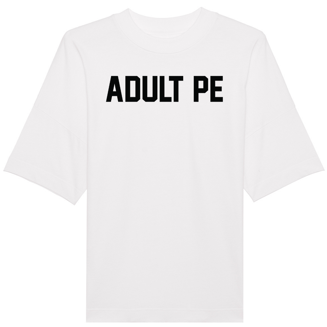 'ADULT PE'- OVERSIZED, HIGH COLLAR TEE