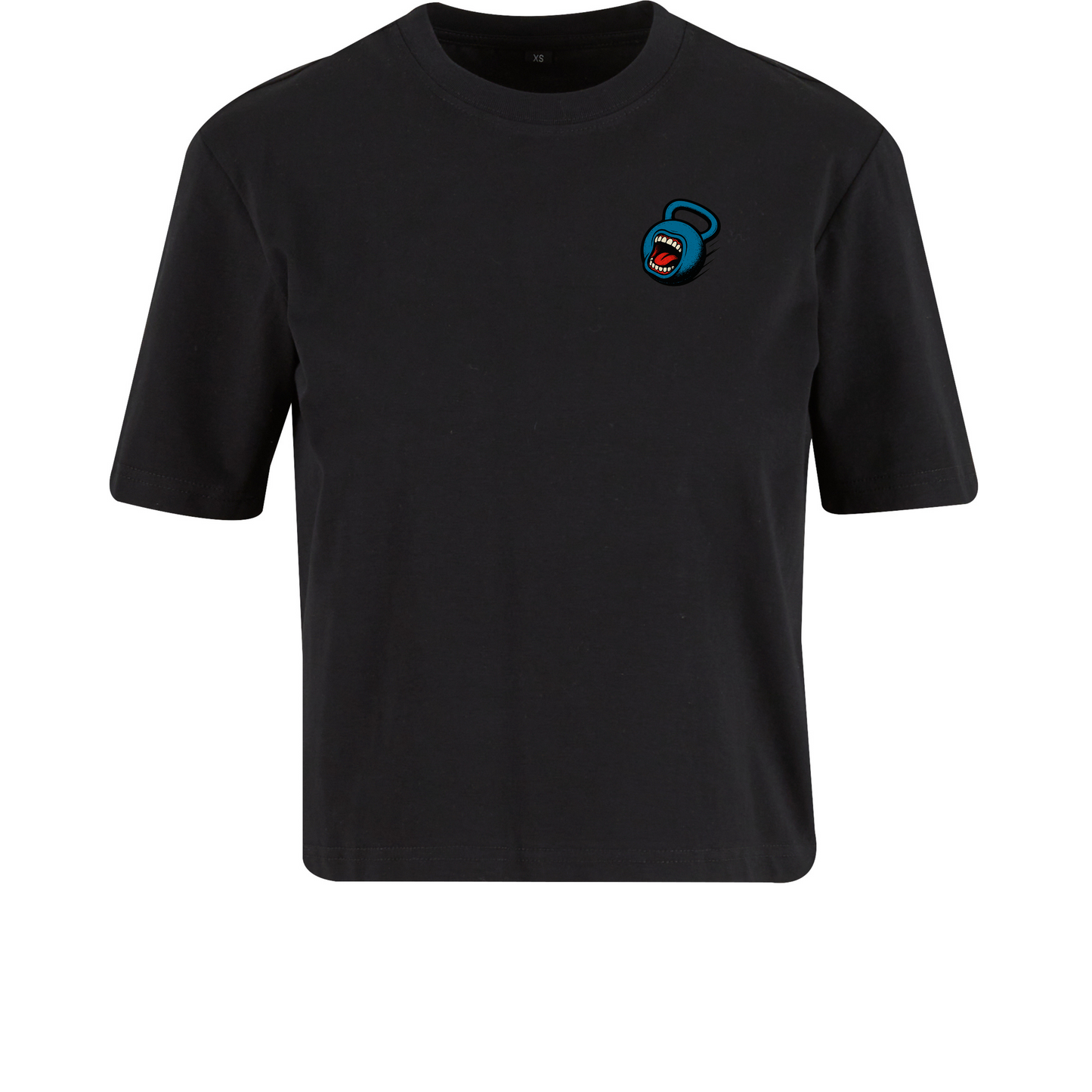 'SCREAMING BELL' PERFORMANCE CROP - BLACK