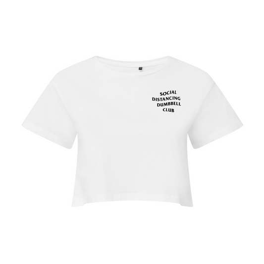 'SDDC' CROPPED TEE - WHITE