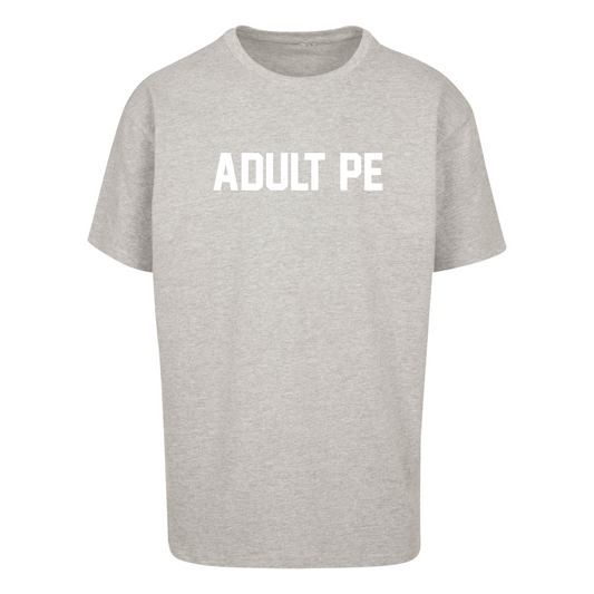 'OG ADULT PE'- OVERSIZED HEAVY TEE GREY