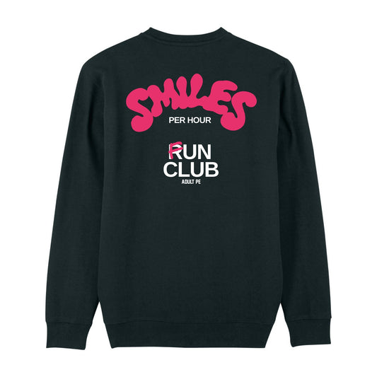 'SMILES PER HOUR FUN CLUB' HEAVYWEIGHT SWEATSHIRT - BLACK