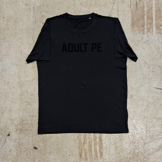 'ADULT PE' STEALTH TRAINING TEE - BLACK