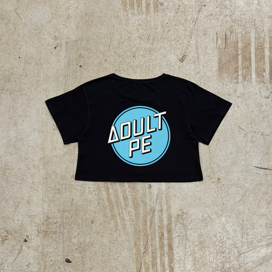 'CRUZ CONTROL' Black Crop - Womens