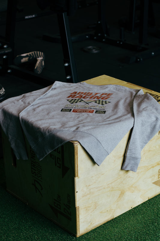 Adult PE Racing Division Sweatshirt - Grey