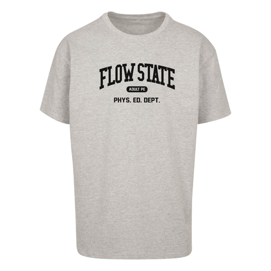 'FLOW STATE BLACK'- OVERSIZED HEAVY TEE GREY