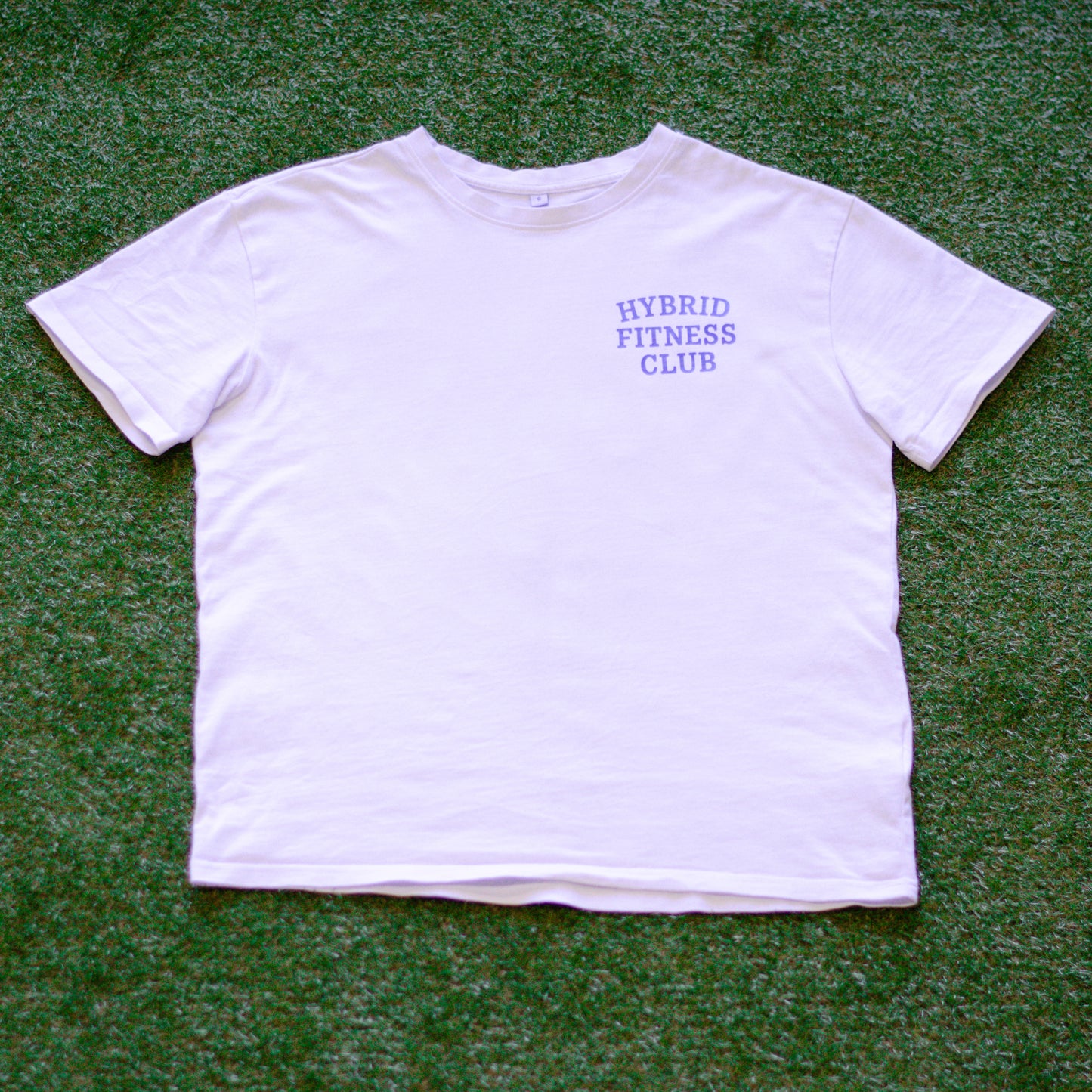 Hybrid Fitness Club Heavy Oversized Tee - White