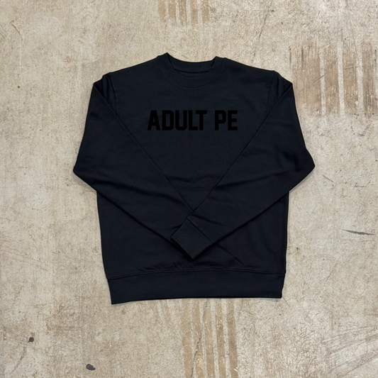 'OG ADULT PE' STEALTH HEAVYWEIGHT SWEATSHIRT - BLACK