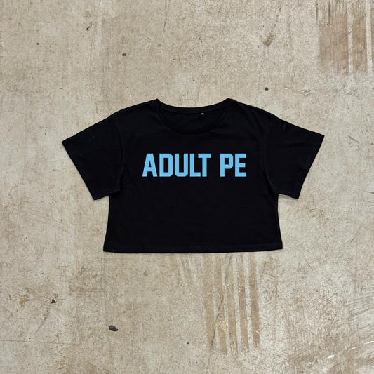 'OG ADULT PE' BLUE - BLACK CROP