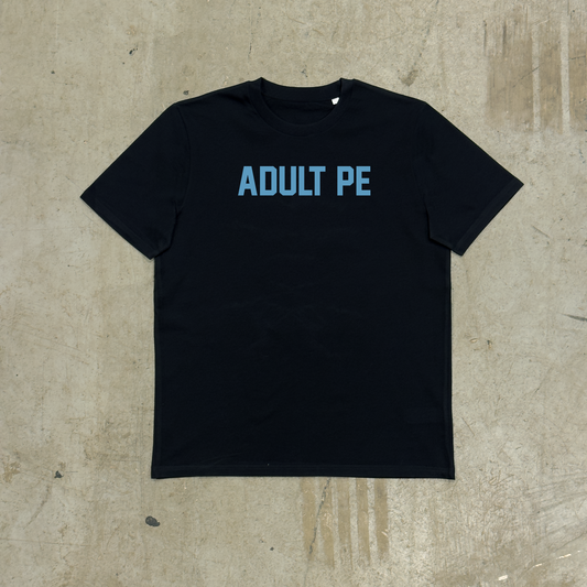 'OG ADULT PE' BLUE - BLACK TEE