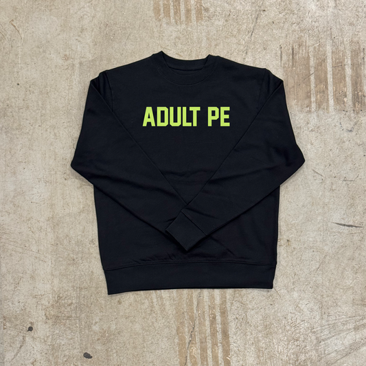 'OG ADULT PE' GREEN HEAVYWEIGHT SWEATSHIRT - BLACK