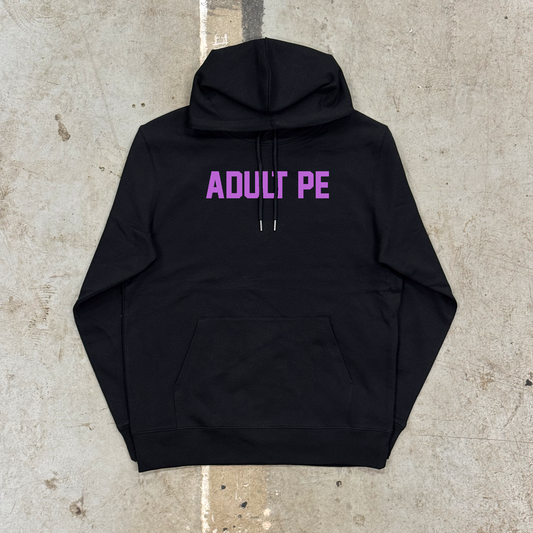 'OG' PURPLE WARM UP HOOD - BLACK