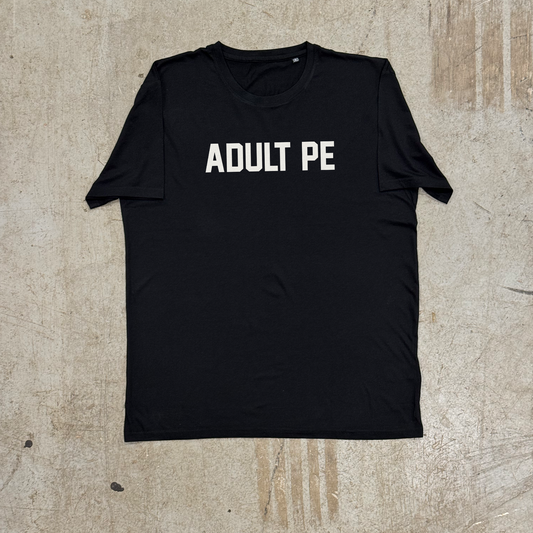 'ADULT PE' TRAINING TEE - BLACK