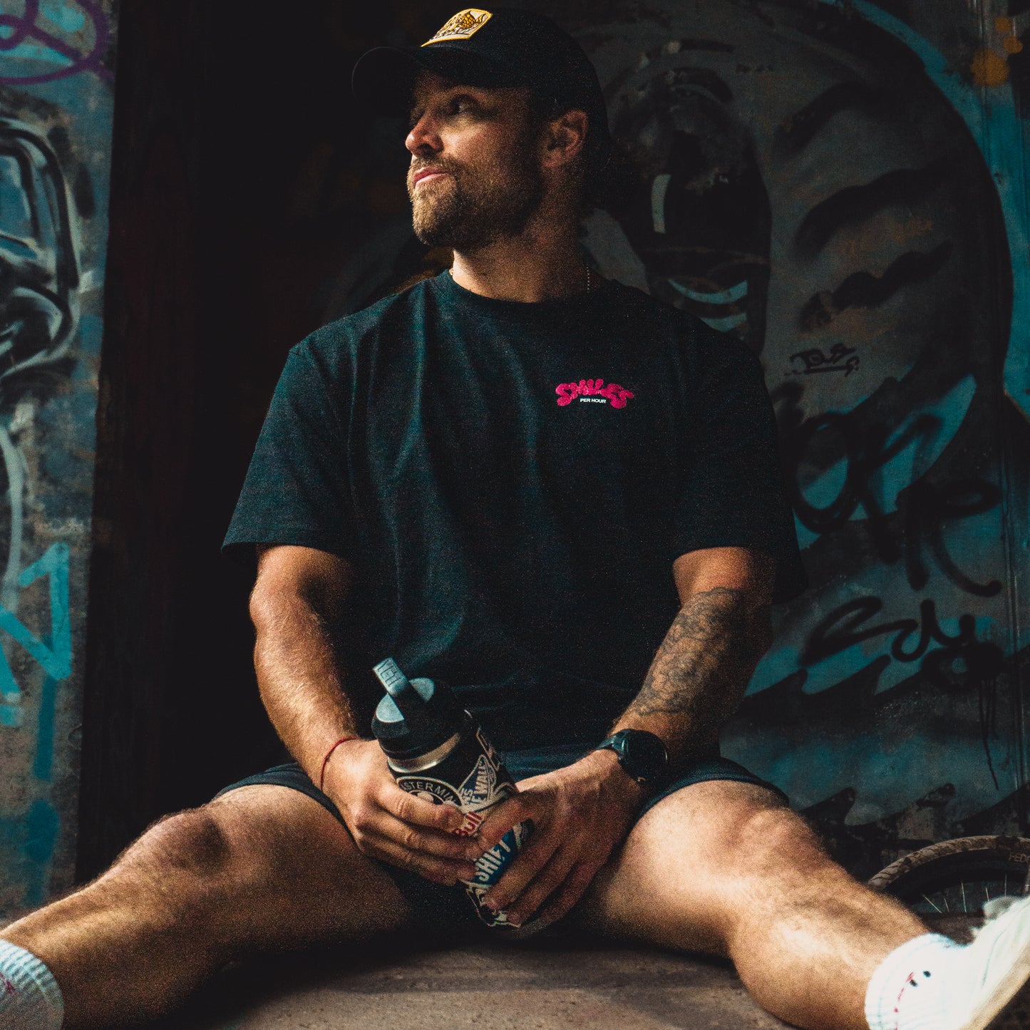 'SMILES PER HOUR FUN CLUB'- OVERSIZED HEAVY TEE