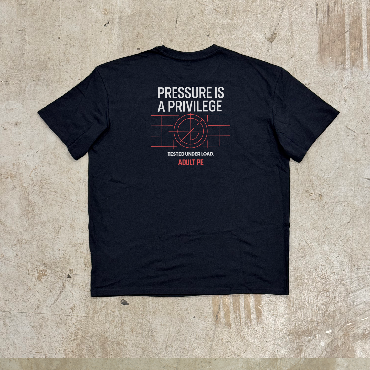 'PRESSURE IS A PRIVILEGE'- OVERSIZED HEAVY TEE
