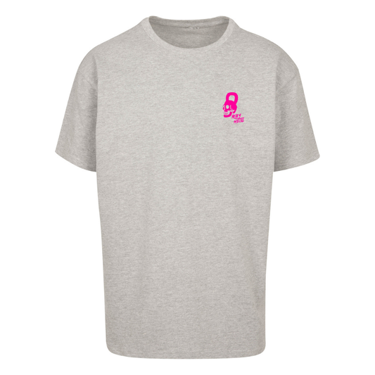 'HEAVIER METAL PINK'- OVERSIZED HEAVY TEE GREY