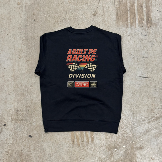 'RACING DIVISION' HEAVYWEIGHT SWEATSHIRT - BLACK