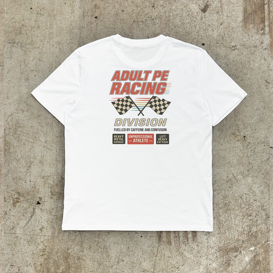 'RACING DIVISION'- WHITE TEE