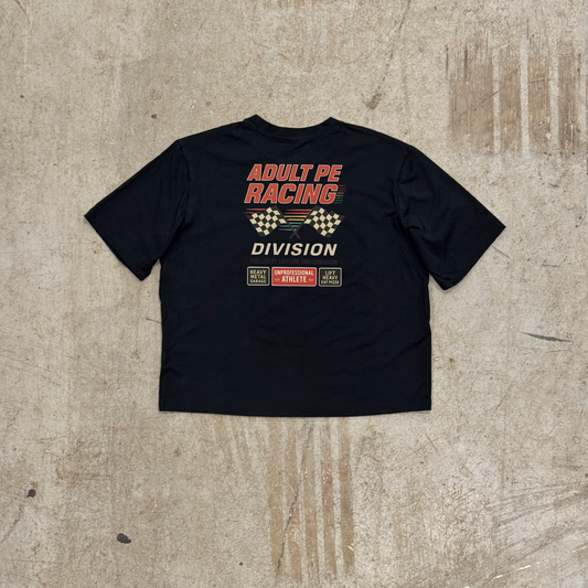 'RACING DIVISION' PERFORMANCE CROP - BLACK