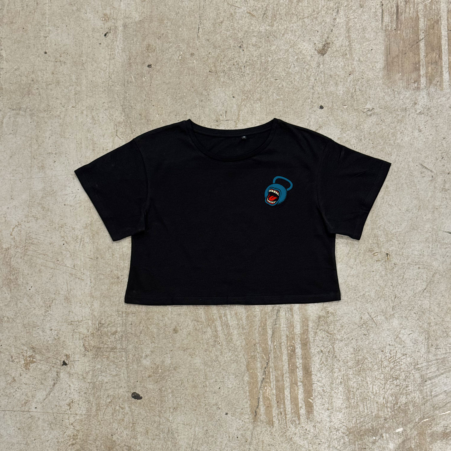 'SCREAMING BELL' - BLACK CROP