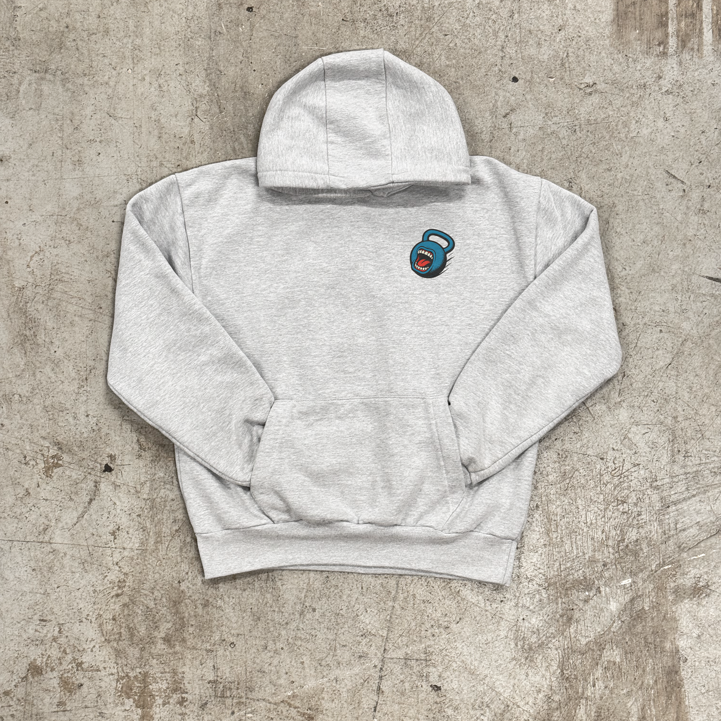 'SCREAMING BELL' HEAVYWEIGHT HOOD - GREY