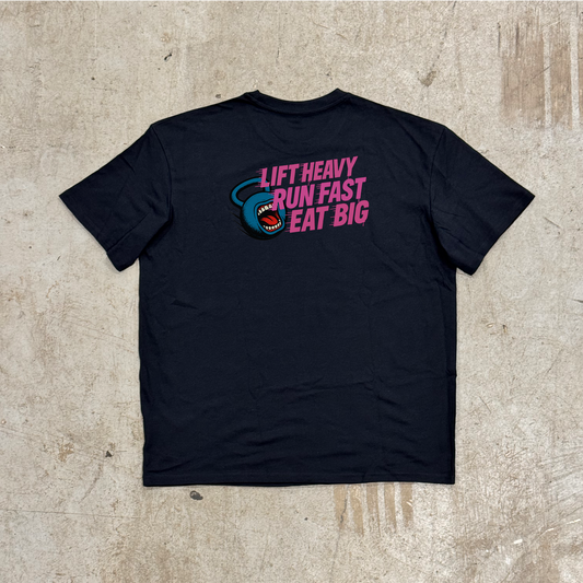 'SCREAMING BELL' OVERSIZED TEE - BLACK