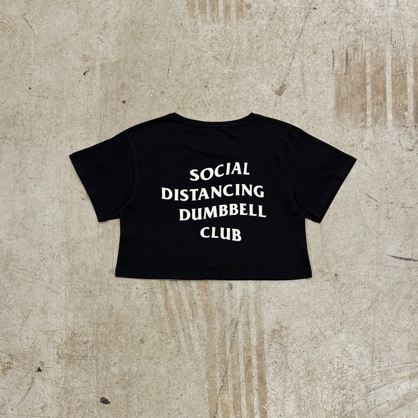 'SDDC' CROPPED TEE - BLACK